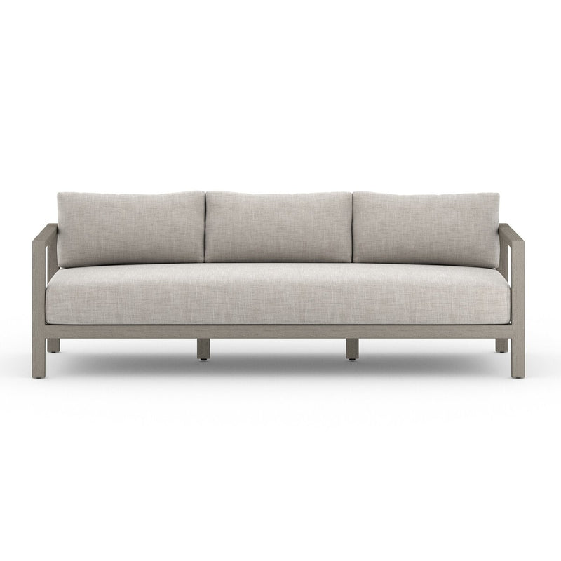 Four Hands Sonoma Outdoor Sofa – Weathered Grey-Patio Pelican