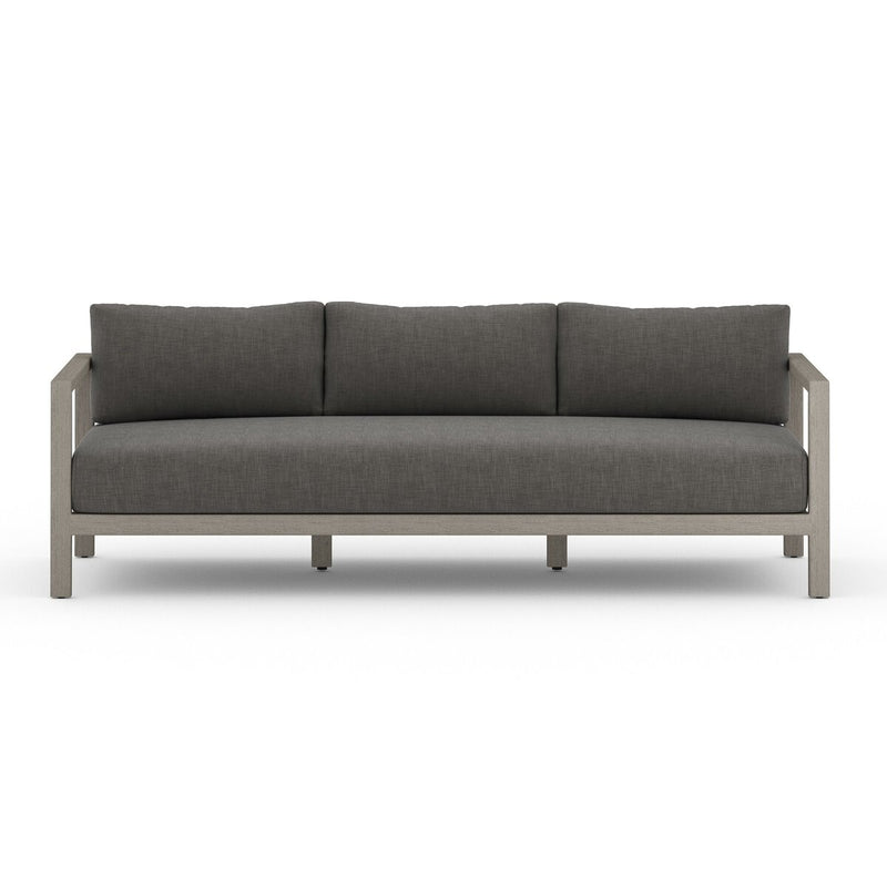 Four Hands Sonoma Outdoor Sofa – Weathered Grey-Patio Pelican