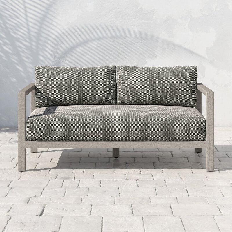 Four Hands Sonoma Outdoor Sofa – Weathered Grey-Patio Pelican