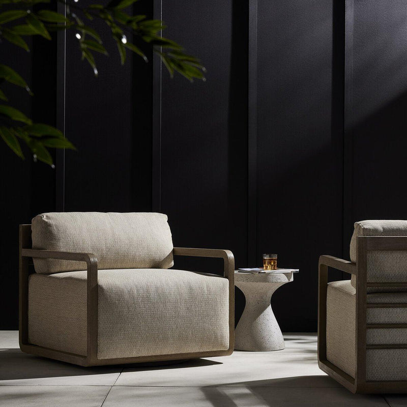 Four Hands Stroud Outdoor Swivel Chair-Patio Pelican