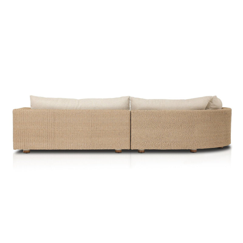 Four Hands Sylvan Outdoor 2-Piece Sectional Sofa With Chaise-Patio Pelican