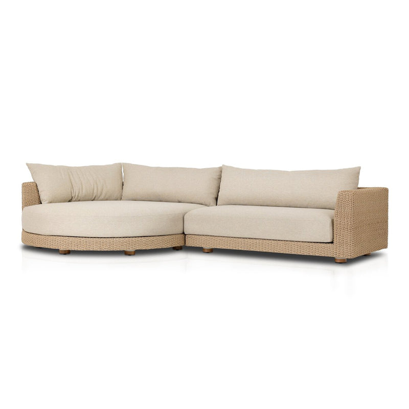 Four Hands Sylvan Outdoor 2-Piece Sectional Sofa With Chaise-Patio Pelican