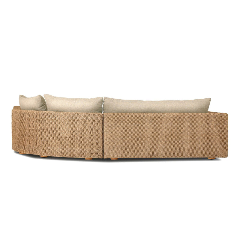 Four Hands Sylvan Outdoor 3-Piece Sectional Sofa-Patio Pelican
