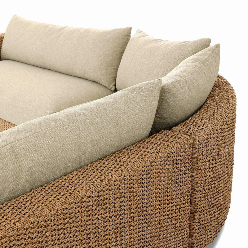 Four Hands Sylvan Outdoor 3-Piece Sectional Sofa-Patio Pelican