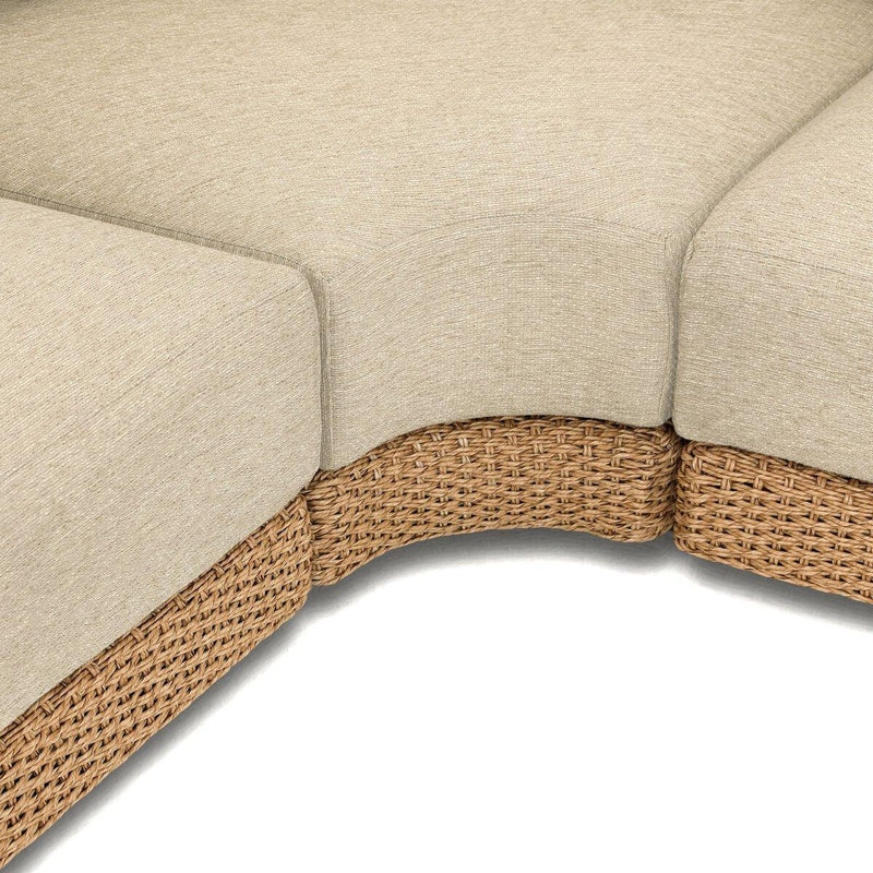 Four Hands Sylvan Outdoor 3-Piece Sectional Sofa-Patio Pelican