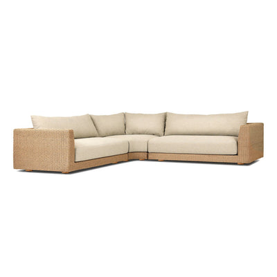 Four Hands Sylvan Outdoor 3-Piece Sectional Sofa-Patio Pelican
