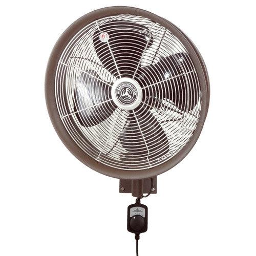 HydroMist One 18 Inch Wall Mount Misting Fan Package with ProMist 35 Pump with Filter-Patio Pelican