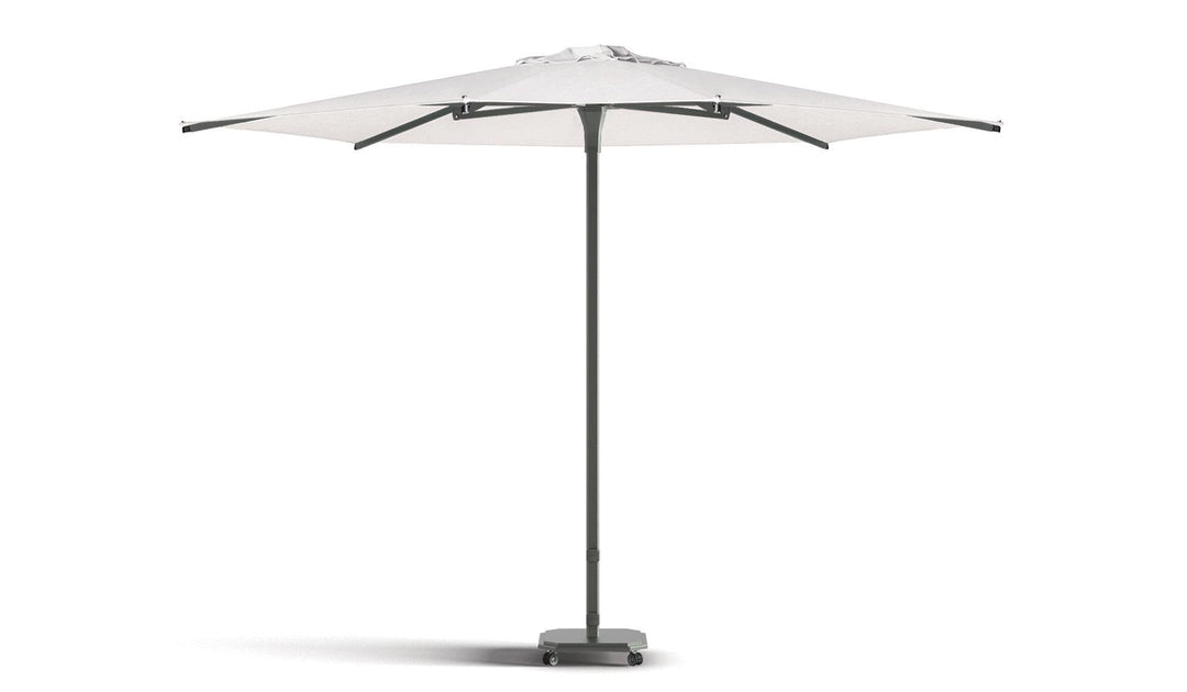 Jardinico 9' Hexagonal 101 Series Centerpost Push-Up Umbrella Charcoal / White