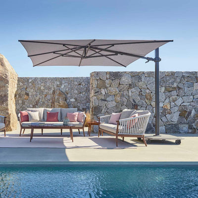 Jardinico JCP-301 Sidepost 10' Square Umbrella-Patio Pelican
