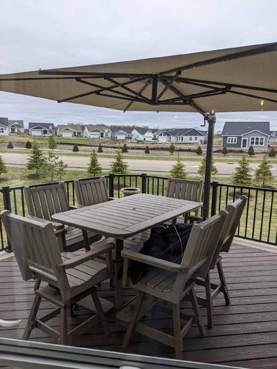 Jardinico JCP-301 Sidepost 10' Square Umbrella-Patio Pelican