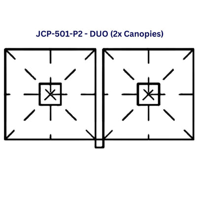 Jardinico JCP-501 Sidepost 10' Square Umbrella-Patio Pelican