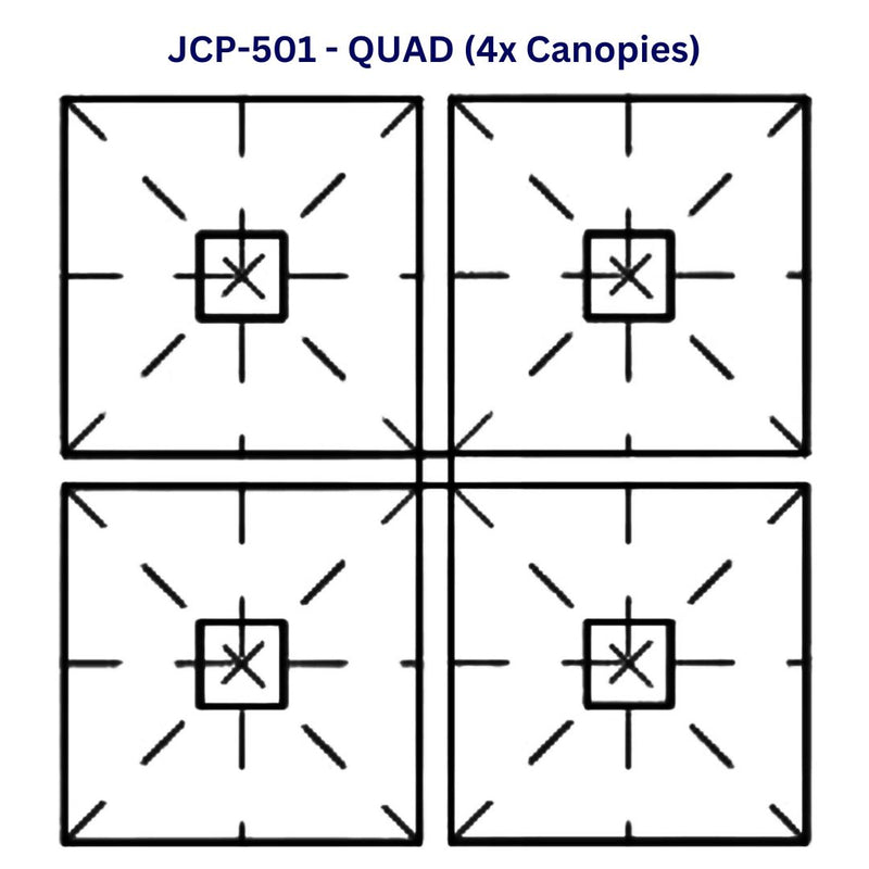 Jardinico JCP-501 Sidepost Square Umbrella-Patio Pelican