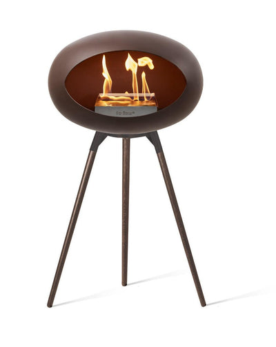 Le Feu Dome Ground Wood High Indoor/Outdoor Fireplace - Mocca-Patio Pelican