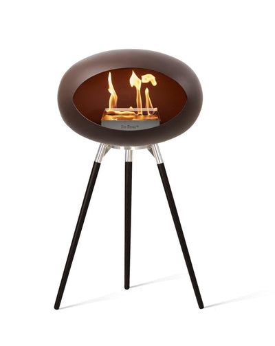 Le Feu Dome Ground Wood High Indoor/Outdoor Fireplace - Mocca-Patio Pelican