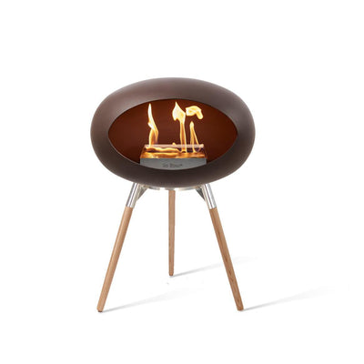 Le Feu Dome Ground Wood Low Indoor/Outdoor Fireplace - Mocca-Patio Pelican