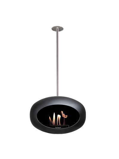 Le Feu Dome Sky Indoor/Outdoor Fireplace - Black-Patio Pelican