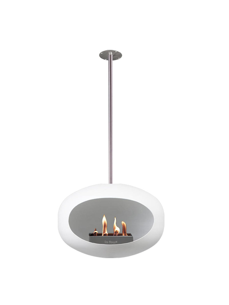 Le Feu Dome Sky Indoor/Outdoor Fireplace - White-Patio Pelican