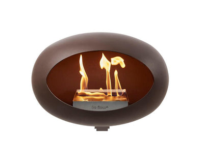 Le Feu Dome Wall Indoor/Outdoor Fireplace - Mocca-Patio Pelican