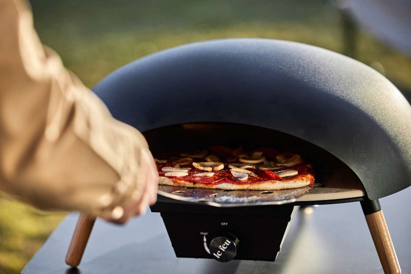 Le Feu Turtle Black Gas Powered Pizza Oven-Patio Pelican