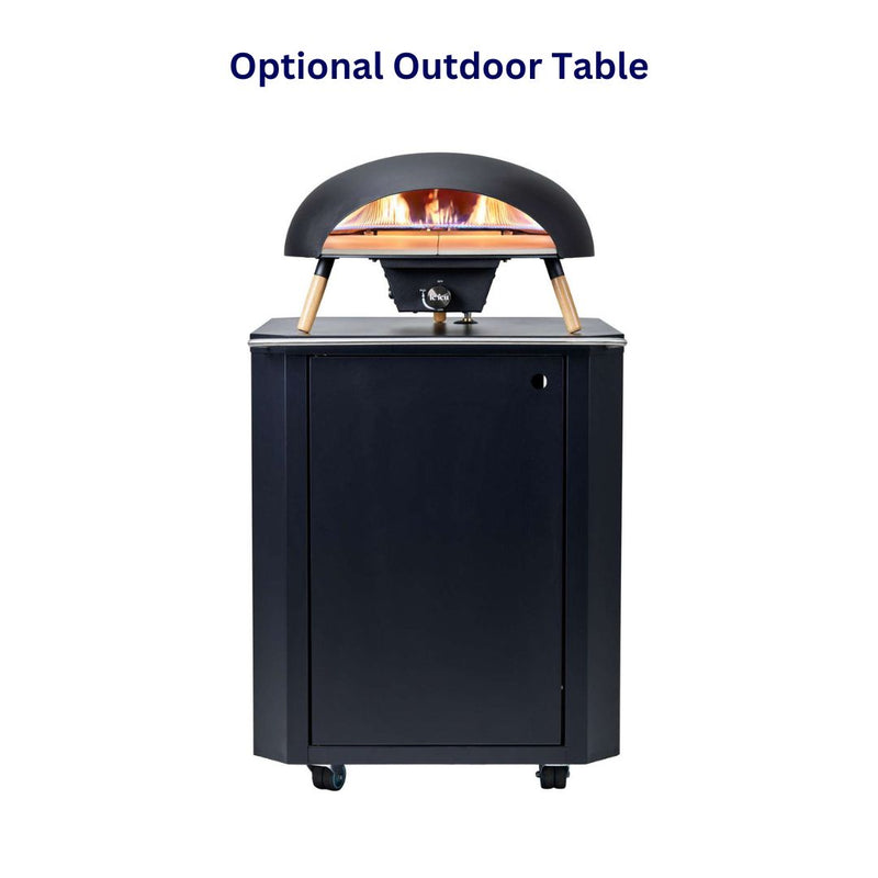 Le Feu Turtle Black Gas Powered Pizza Oven-Patio Pelican