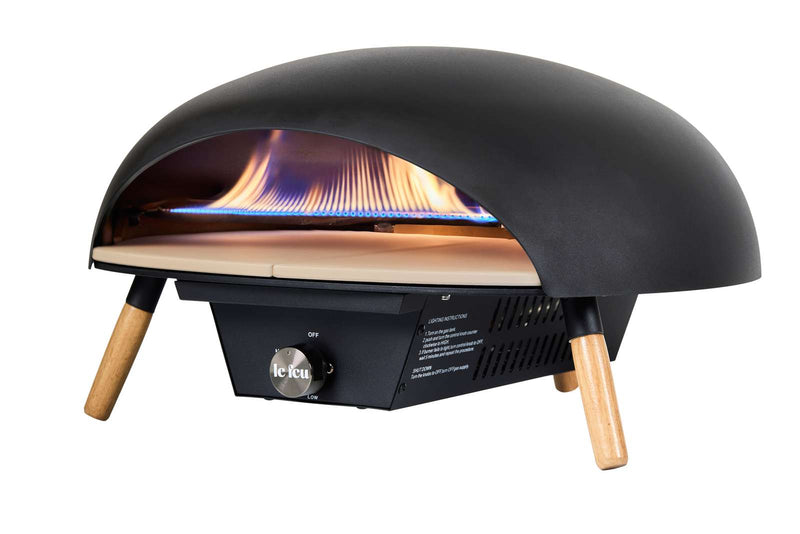 Le Feu Turtle Black Gas Powered Pizza Oven-Patio Pelican