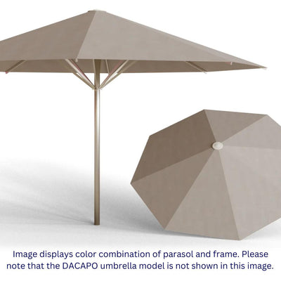 May Parasols 10' 10" Dacapo Round Umbrella-Patio Pelican