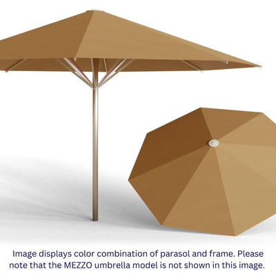 May Parasols 10' 10" Mezzo Round Umbrella-Patio Pelican