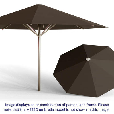 May Parasols 10' 10" Mezzo Round Umbrella-Patio Pelican