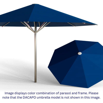 May Parasols 11' 6" Dacapo Round Umbrella-Patio Pelican