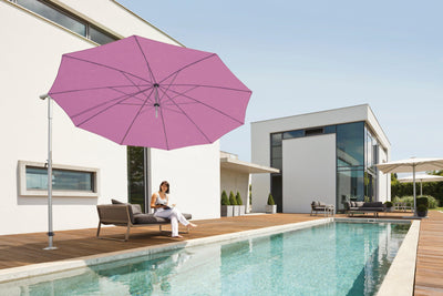 11 ft round many spokes patio umbrella May Parasols 11' 6" Dacapo Round Umbrella – Patio Pelican