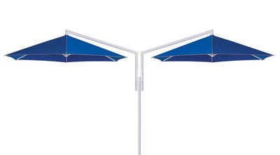 May Parasols 11' 6" Duo Rialto Round Umbrella-Patio Pelican
