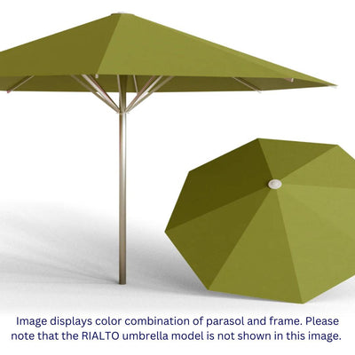 May Parasols 11' 6" Single Rialto Round Umbrella-Patio Pelican