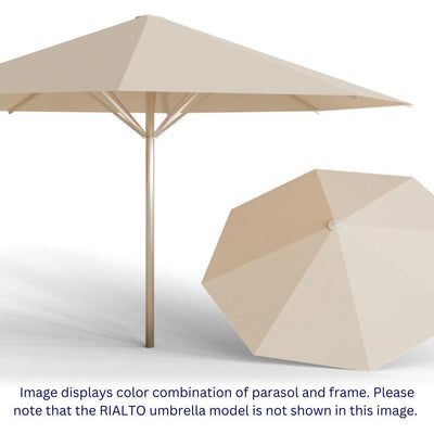 May Parasols 11' 6" x 11' 6" Single Rialto Square Umbrella-Patio Pelican