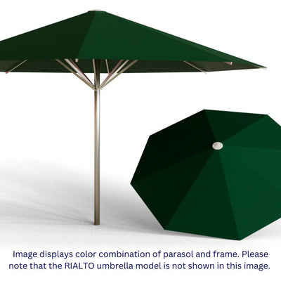 May Parasols 11' 6" x 11' 6" Single Rialto Square Umbrella-Patio Pelican