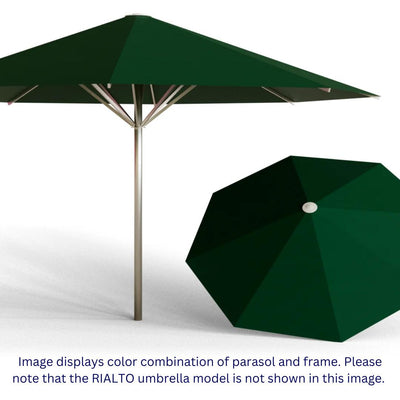 May Parasols 13' 1" Duo Rialto Round Umbrella-Patio Pelican