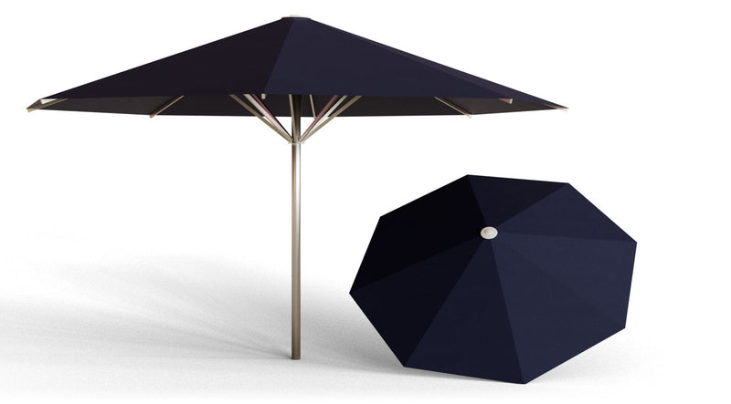 May Parasols 13’ 1″ Schattello Round Umbrella-Patio Pelican