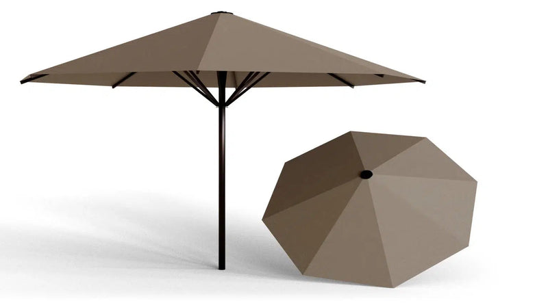 May Parasols 13’ 1″ Schattello Round Umbrella-Patio Pelican