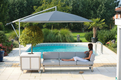 8 round cantilever patio umbrella May Parasols 8' 2" Mezzo Round Umbrella – Patio Pelican