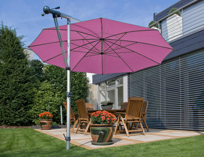 May Parasols 9' 10" Mezzo Round Umbrella-Patio Pelican