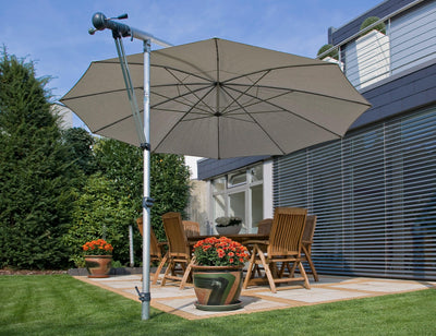 May Parasols 9' 10" Mezzo Round Umbrella-Patio Pelican