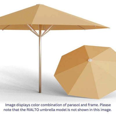 May Parasols 9' 4" x 9' 4" Duo Rialto Square Umbrella-Patio Pelican