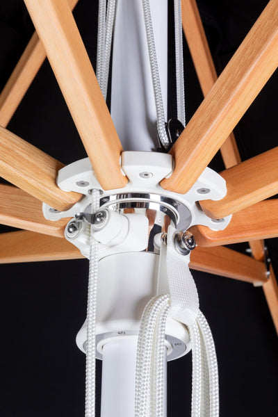 Pacific Center Pole Square Umbrella - Woodline Shade Solutions-Patio Pelican