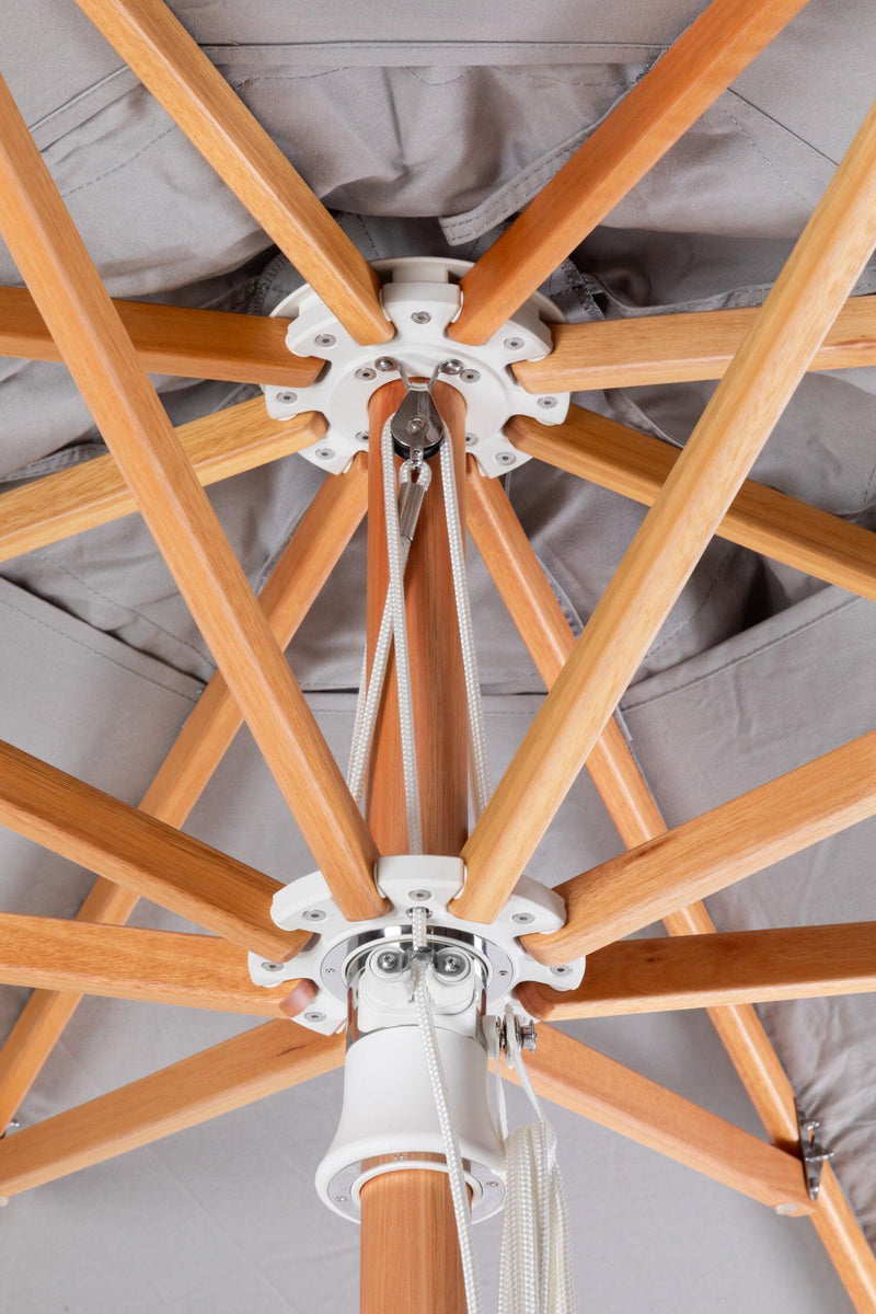 Pacific Center Pole Square Umbrella - Woodline Shade Solutions-Patio Pelican