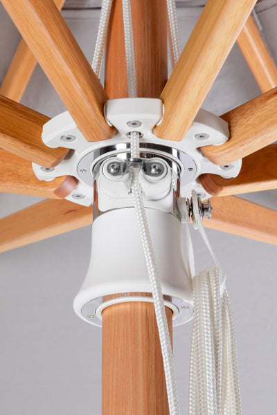 Pacific Center Pole Square Umbrella - Woodline Shade Solutions-Patio Pelican