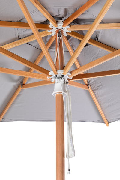 Pacific Center Pole Square Umbrella - Woodline Shade Solutions-Patio Pelican