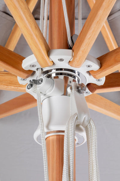 Pacific Center Pole Square Umbrella - Woodline Shade Solutions-Patio Pelican