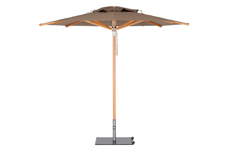 Pacific Center Pole Square Umbrella - Woodline Shade Solutions-Patio Pelican
