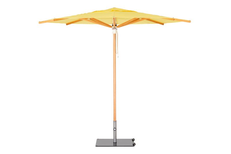 Pacific Center Pole Square Umbrella - Woodline Shade Solutions-Patio Pelican