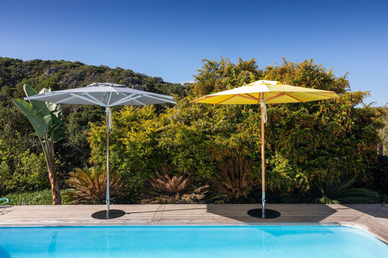 Pacific Center Pole Square Umbrella - Woodline Shade Solutions-Patio Pelican