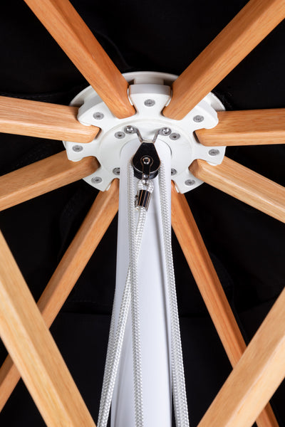 Pacific Center Pole Square Umbrella - Woodline Shade Solutions-Patio Pelican